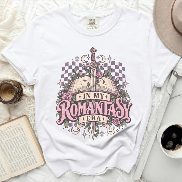 Romantasy Era Grimoire Tee in White