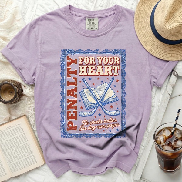 Penalty For Your Heart Tee in Orchid