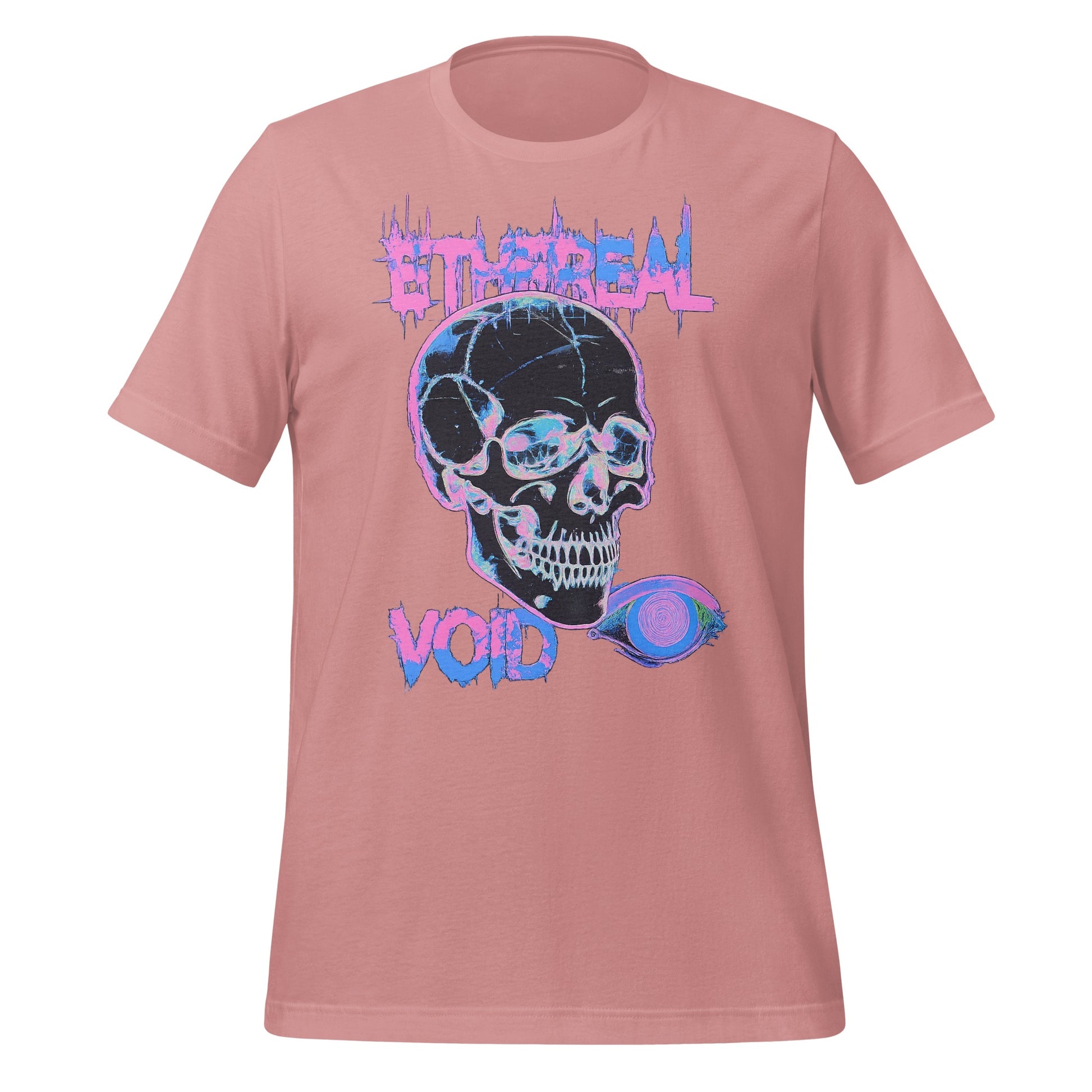 Ethereal Void Skull Graphic Tee Shirt