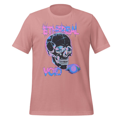 Ethereal Void Skull Graphic Tee Shirt