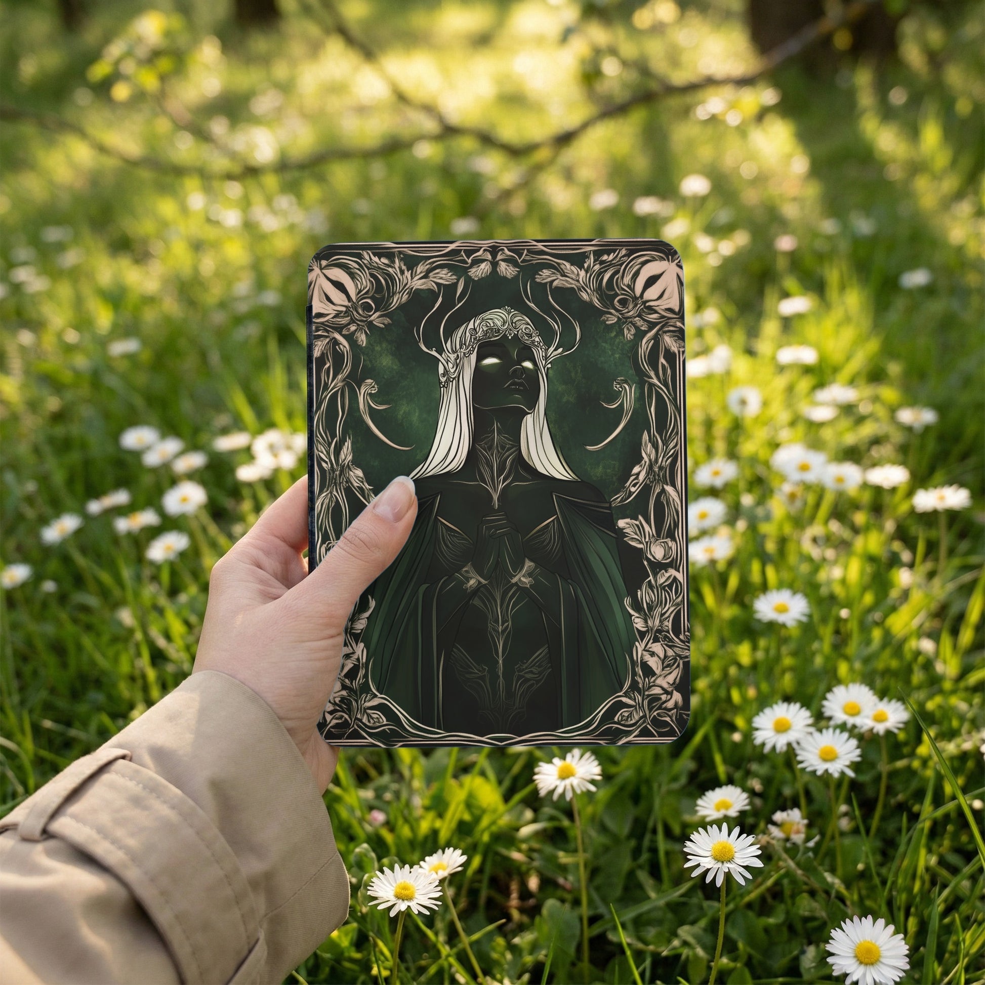 Dark Forest Elf Queen Ethereal Art Magical Green product type