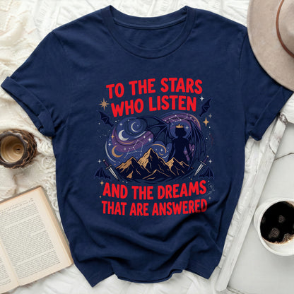 TO THE STARS WHO LISTEN AND THE DREAMS product type
Stars
Dreams
Fantasy
Constellations
Night Sky
Moon
Mountains
Crown
Swords
Bat Wings
Dark Academia
Bookish
Magical
Celestial
Mythical
Literary
Graphic Tee
Unique Design
Aesthetic
Cosmic