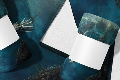 Mystical Ocean Ship Print Bedding Set for Your Bedroom