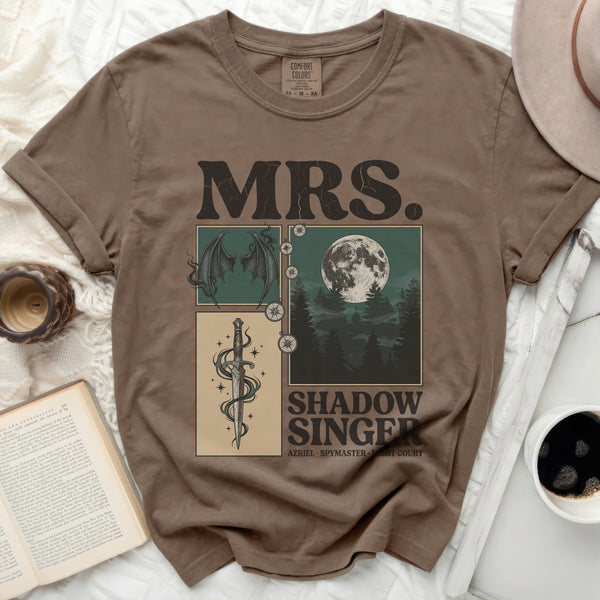 Mrs Shadow Singer Tee in Espresso