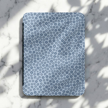 Blue Floral Patterned Cutting Board with Rounded Corners