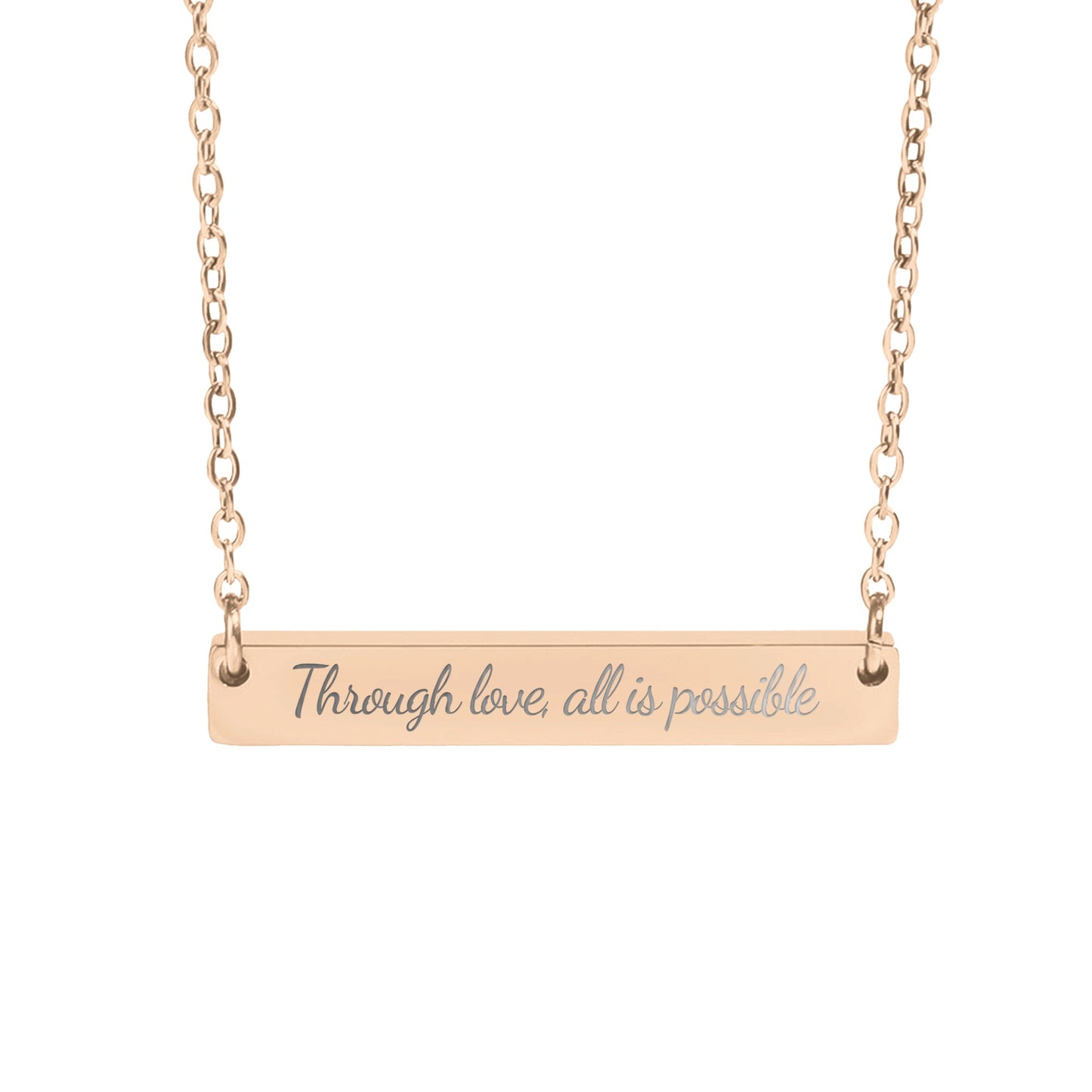 Through Love All Is Possible Necklace - MagicMerchEmporium