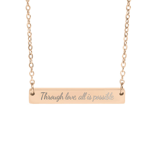 Through Love All Is Possible Necklace - MagicMerchEmporium