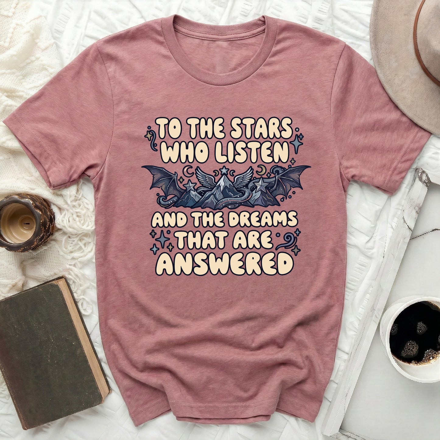 To The Stars Who Listen And Dreams Answered product type

Fandom Apparel
Bookish Tee
Fantasy Shirt
ACOTAR Quote
Sarah J Maas Fan
Stars Who Listen
Dreams Answered
Dragon Art
Mountain Graphic
Celestial Design
Magical Clothing
Literary Wear
Fae Empire
Night Court Item
Mystical Fashion
Bookworm Gift
Reading Lover
Trendy Graphic
Unique Design
Gift for Her