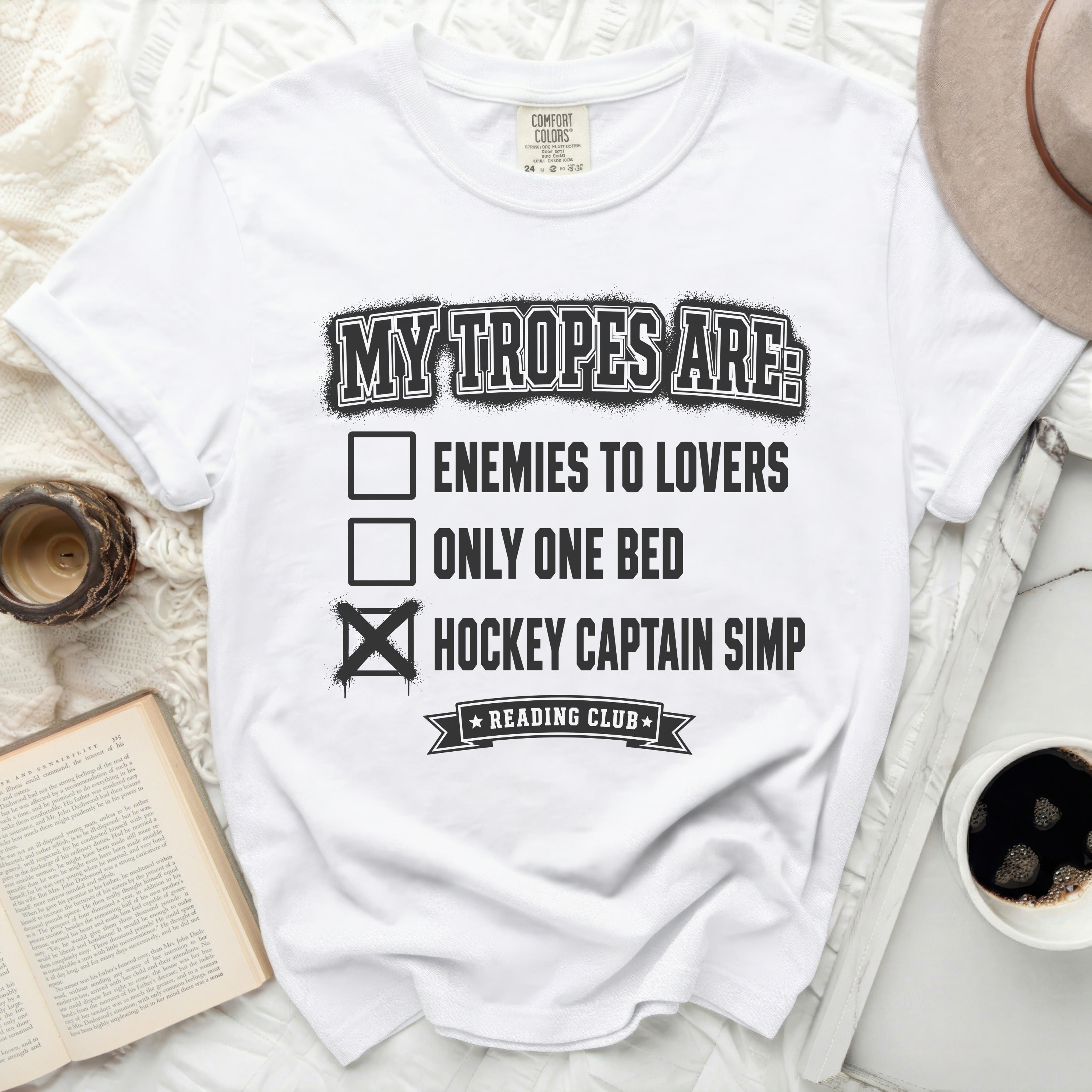 White t-shirt with 