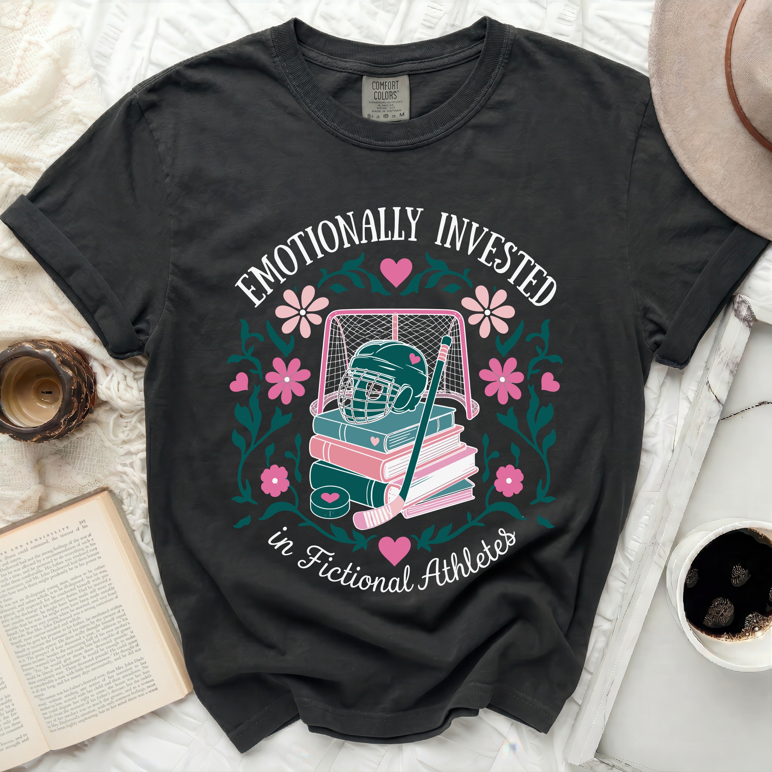 Black t-shirt with 