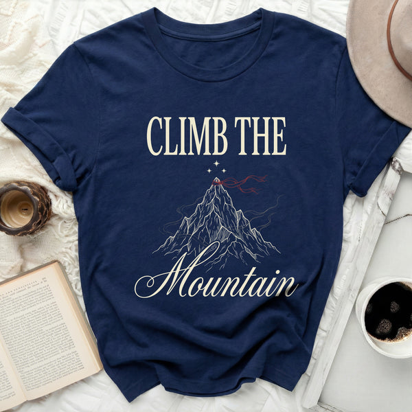 Flowing Peak Mountain Tee in Navy