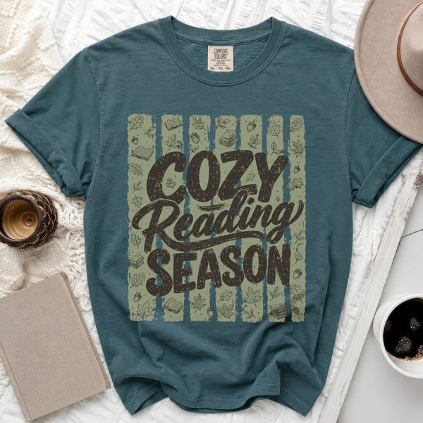 Cozy Reading Tee in Blue Spruce