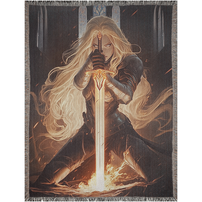 🔥 Aelin Galathynius Woven Tapestry Blanket | Throne of Glass & Bookish Gifts 🗡️