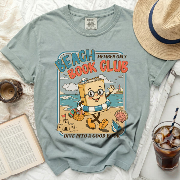 Beach Book Club Member Tee in Bay