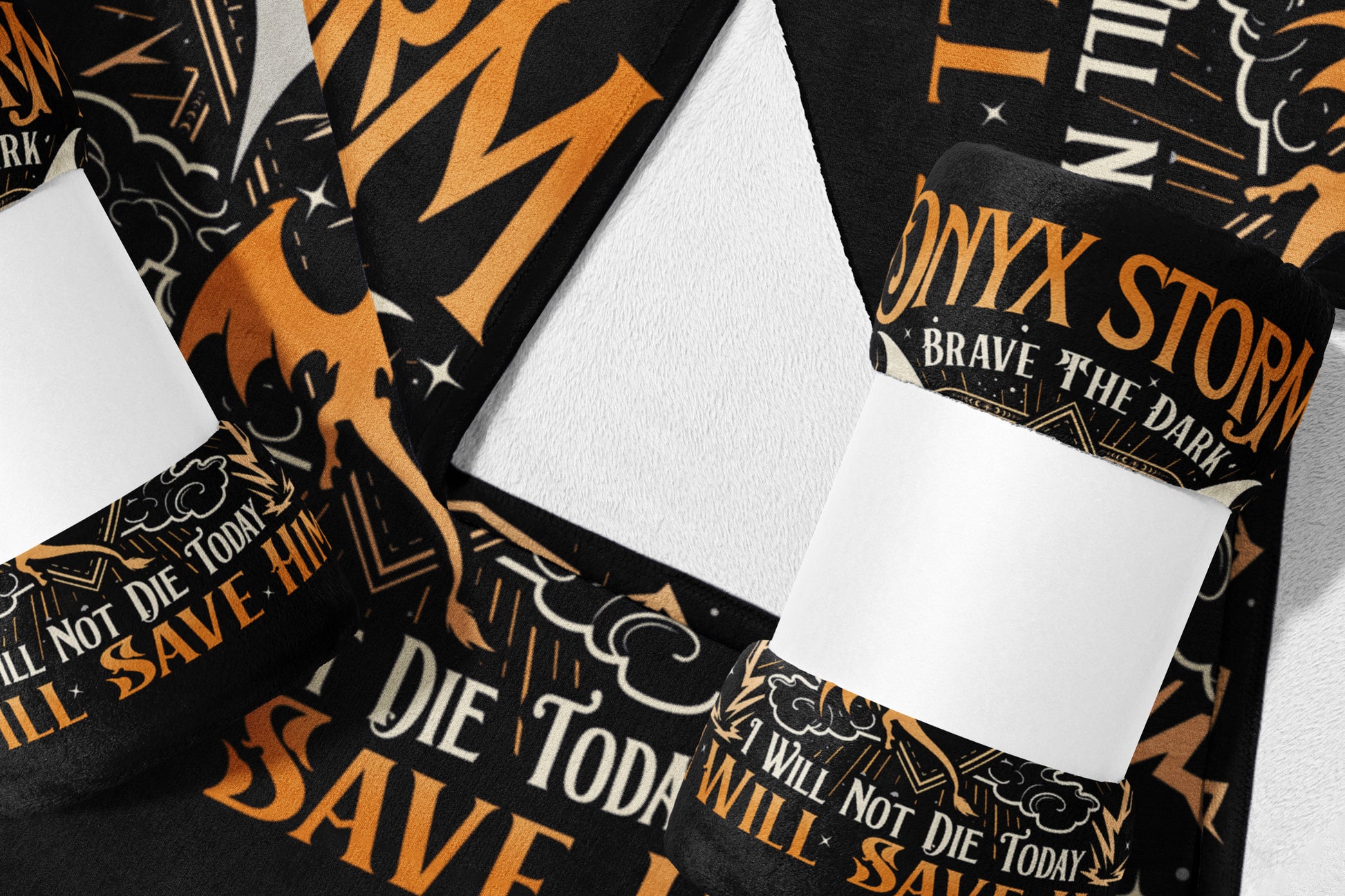 Onyx Storm Brave the Dark Will Not Die Today Blanket