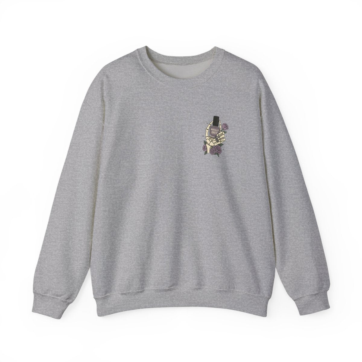 Stylish Light Gray Sweatshirt with Unique Design