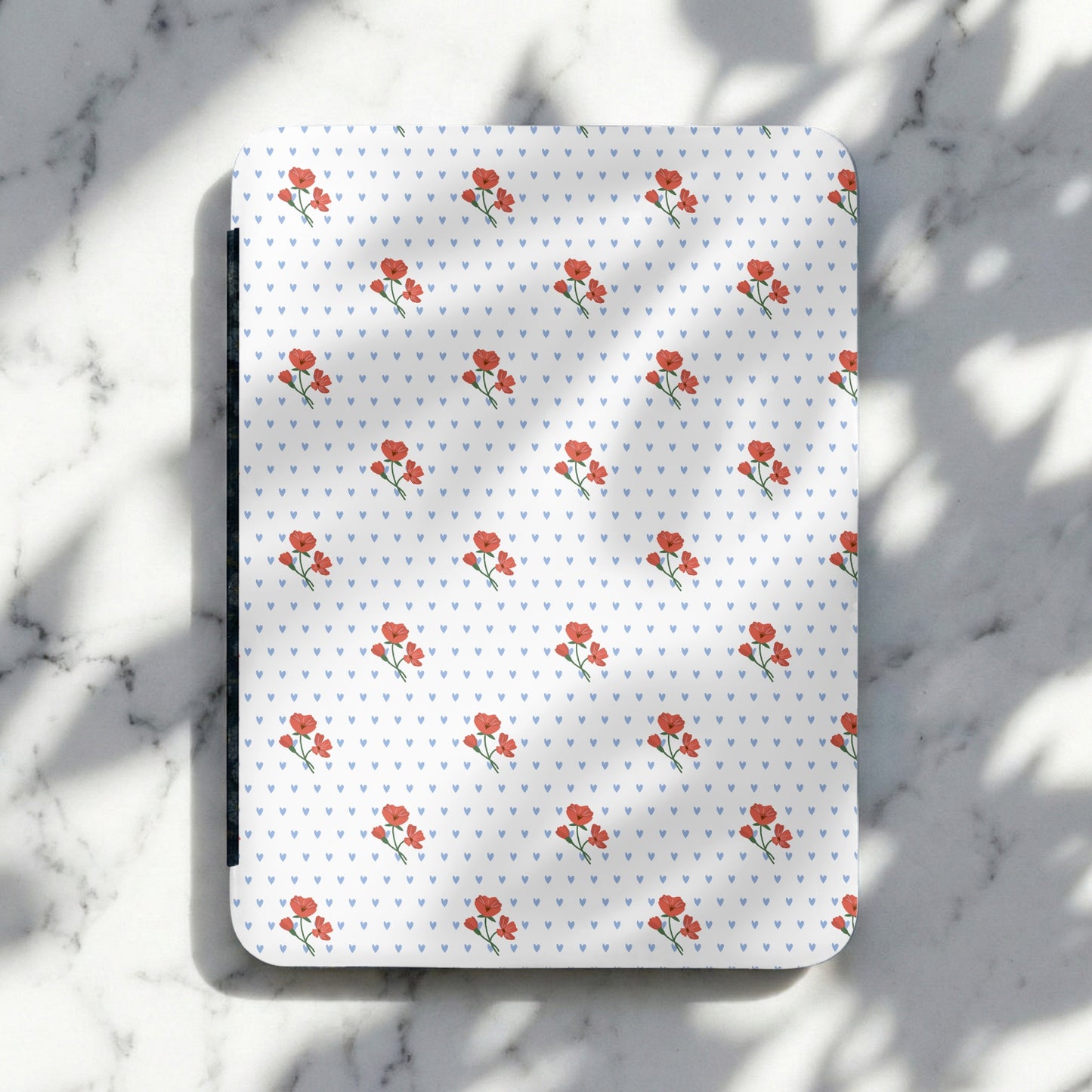 Charming Red and Blue Floral Pattern Design Product