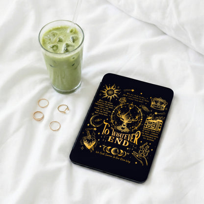 Mystical Celestial Stag Crown Quote Black Tablet Case product type