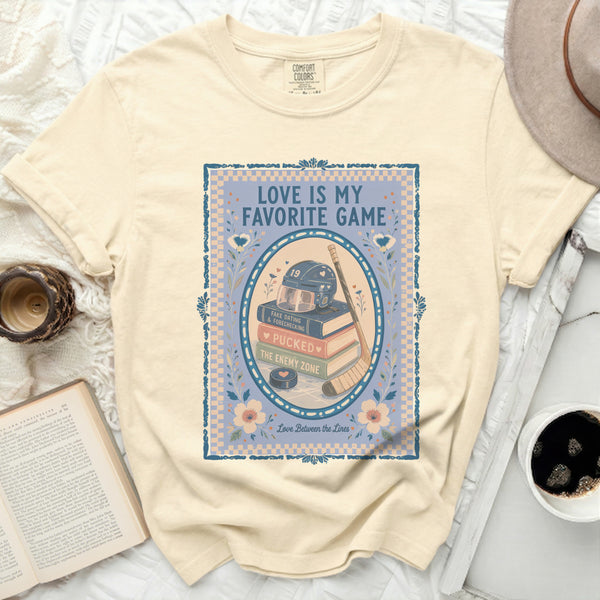 Love Is My Favorite Game Tee in Ivory