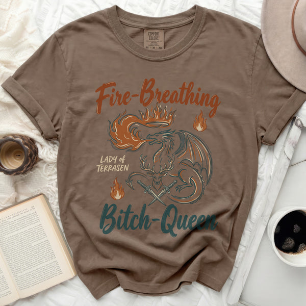 Fire-Breathing BQ Tee in Espresso