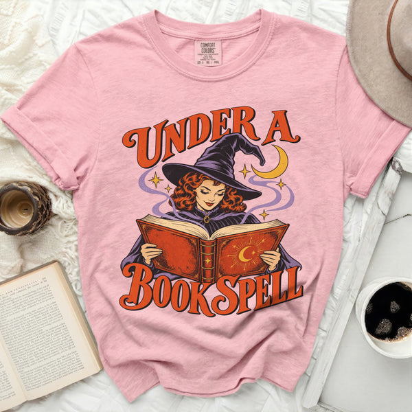 Book Spell Witch Tee in Blossom