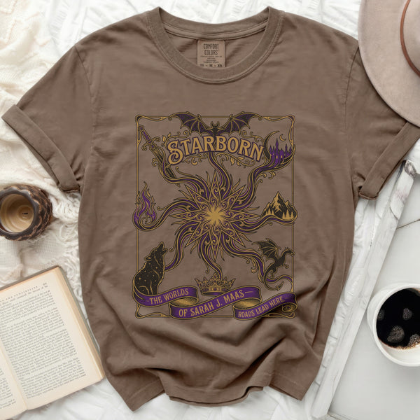 Worlds of Maas Tee in Espresso