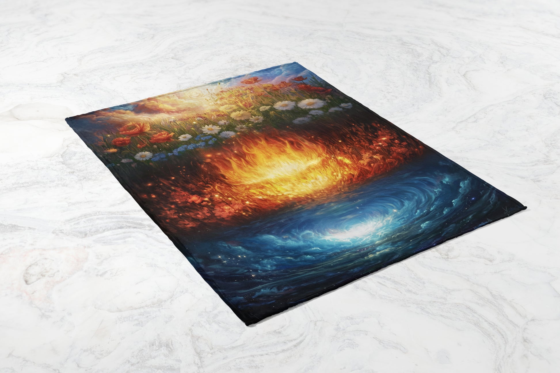 Enchanting Nature and Elements Print Blanket