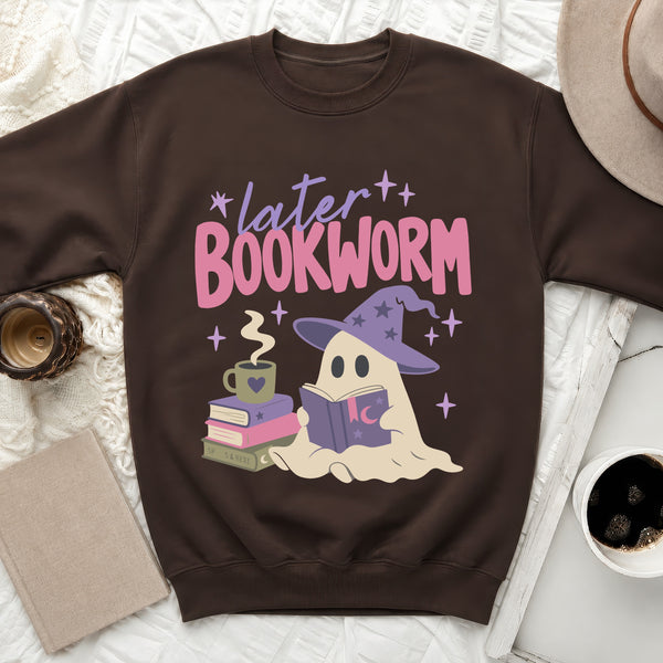 Later Bookworm Sweatshirt in Dark Chocolate