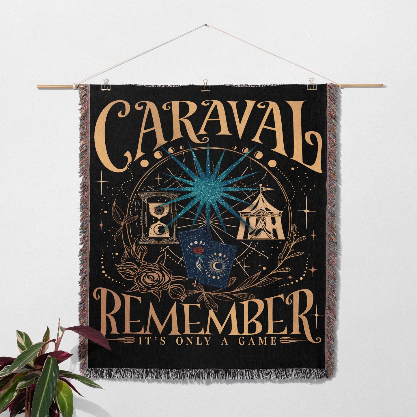 Caraval Remember It’s Only a Game Woven Throw