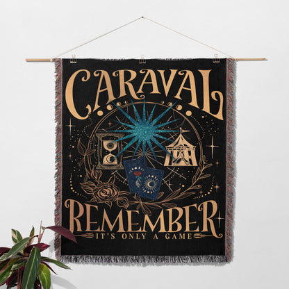 Caraval Remember It’s Only a Game Woven Throw