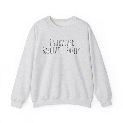 "I Survived Basgiath, Barely" Sweatshirt