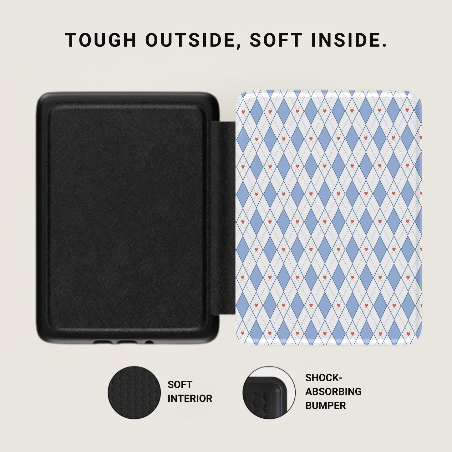 Tough Outside Soft Inside Soft Interior Phone Case