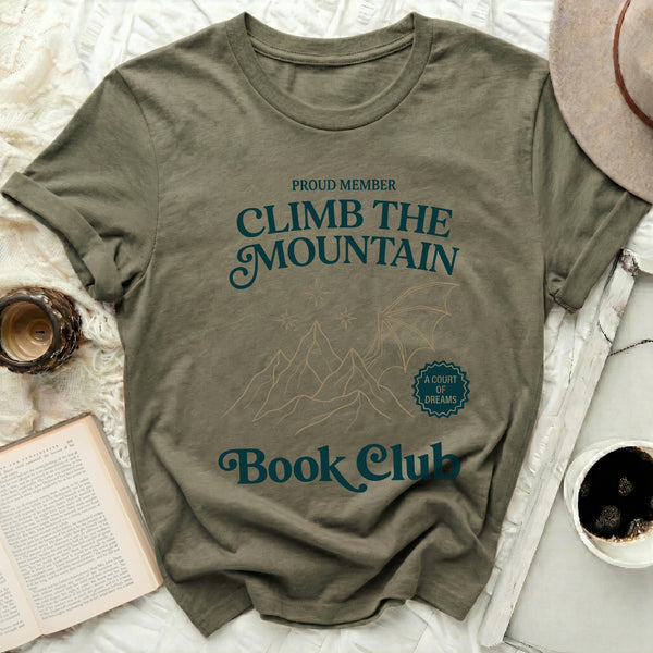 Book Club Mountain Wing Tee in Military Green