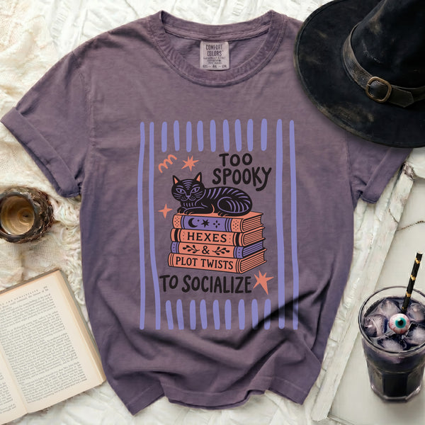 Too Spooky Tee in Grape