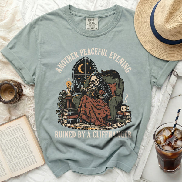 Cozy Cliffhanger Tee in Bay