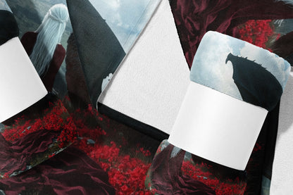 Fantasy Landscape and Dragon Themed Bedding Set