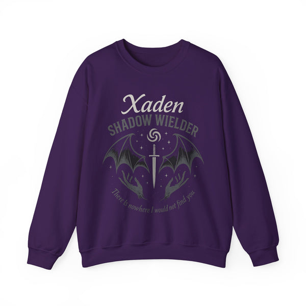 Xaden Shadow Wielder Sweatshirt in Purple