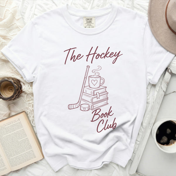 The Hockey Book Club Tee in White