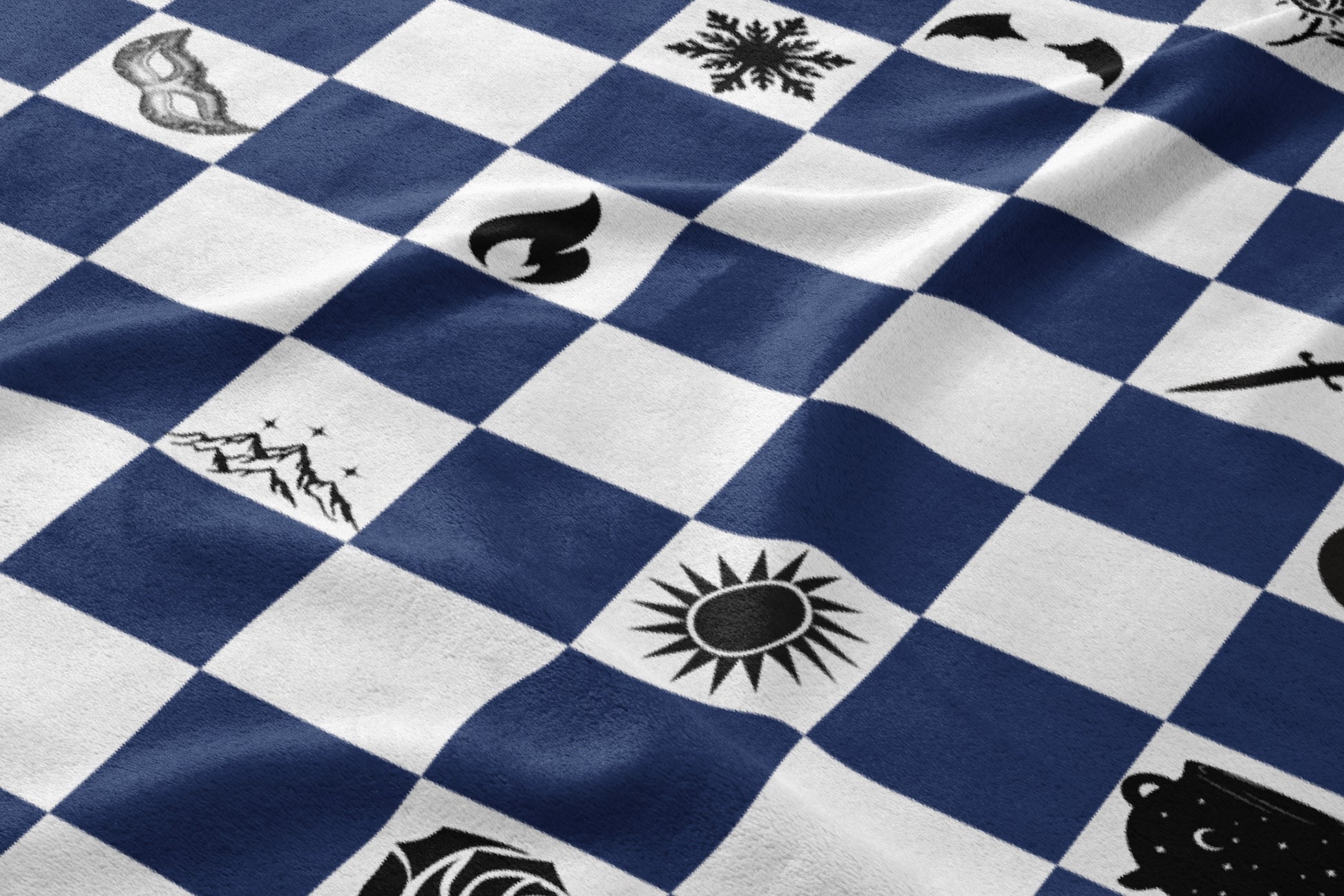 Unique Patterned Checkerboard Style Blanket