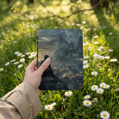 Dark Fantasy Castle City Mountain View Person product type