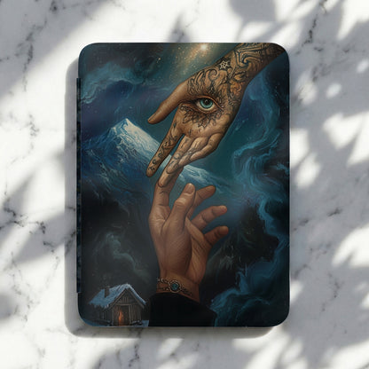 Mystical Hands Reaching Eye Palm Tattoo Mountain Starry Night product type