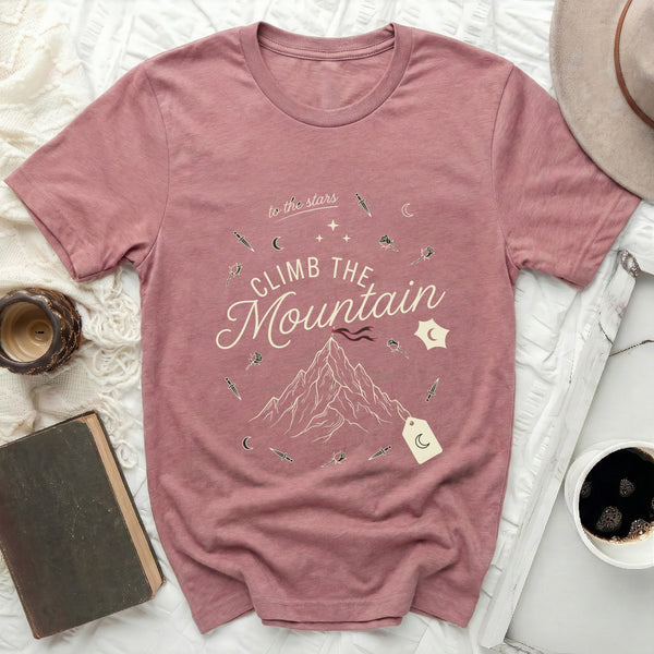 Mystic Dagger Summit Tee in Heather Mauve