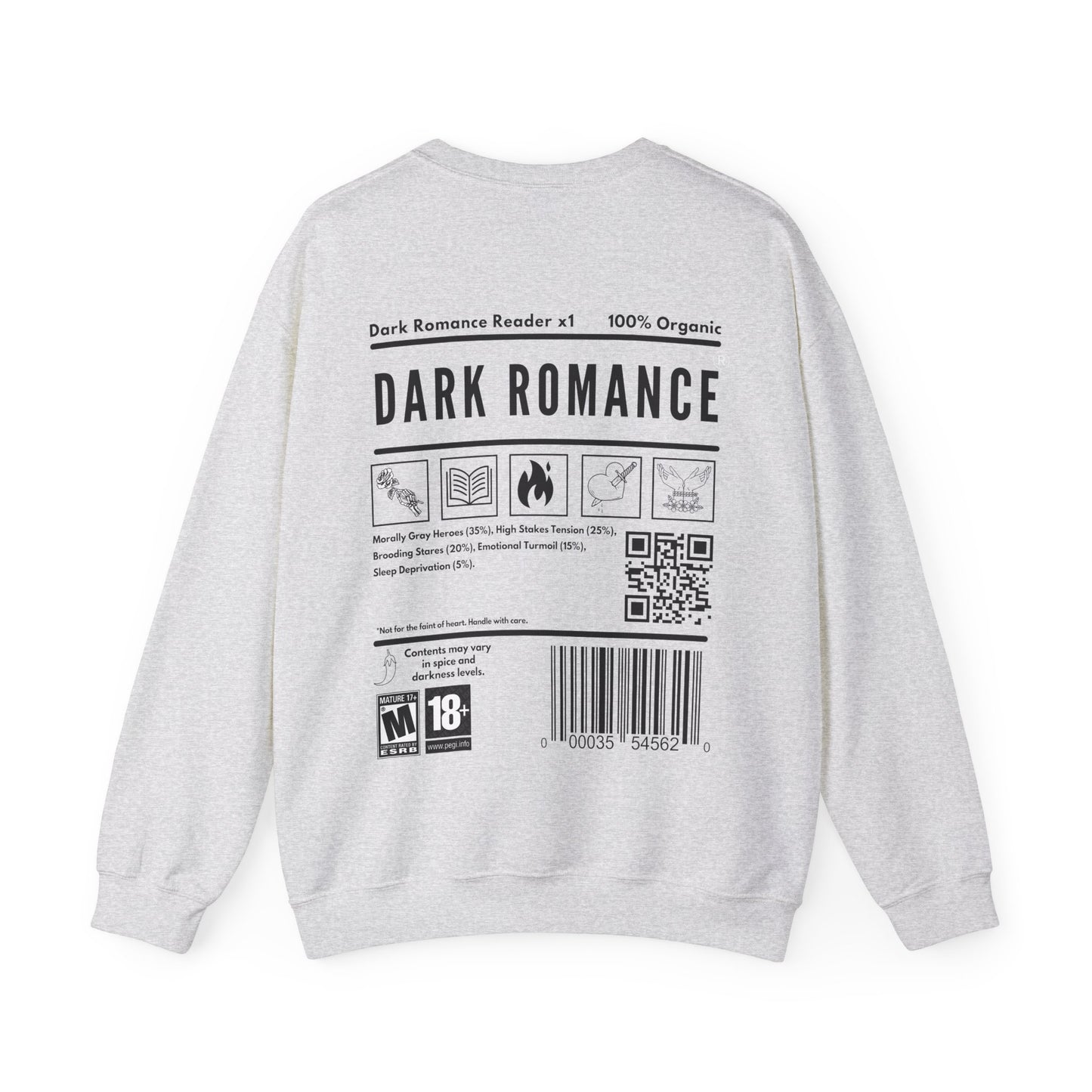 DARK ROMANCE READER Sweatshirt