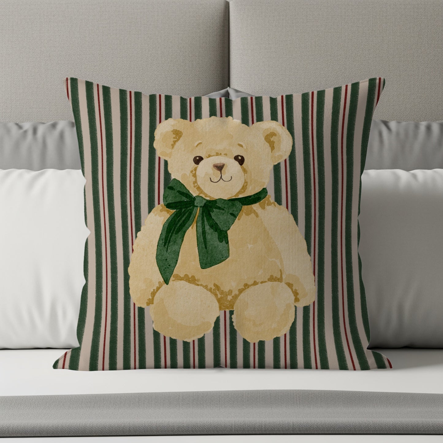 Cute Teddy Bear Decorative Throw Pillow for Home Decor