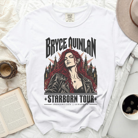 Bryce Quinlan Starborn Tour Crescent City Lunathion graphic tee.