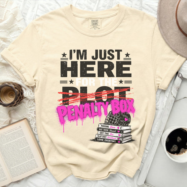 Penalty Box Drama Hockey Tee in Ivory