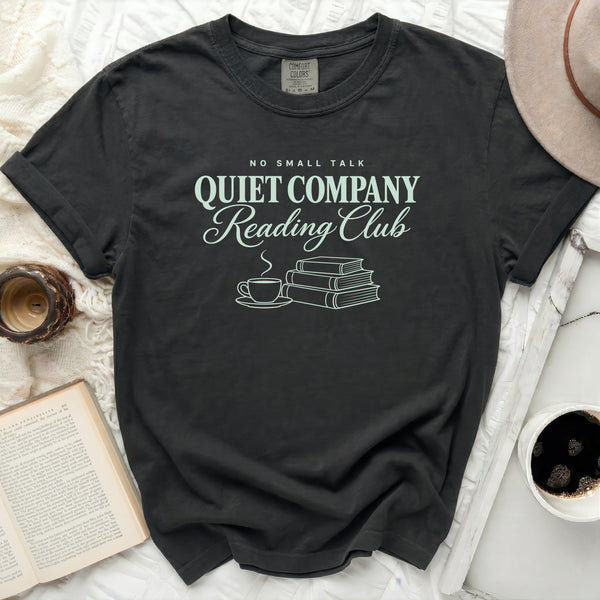 Quiet Company Reading Tee in Black