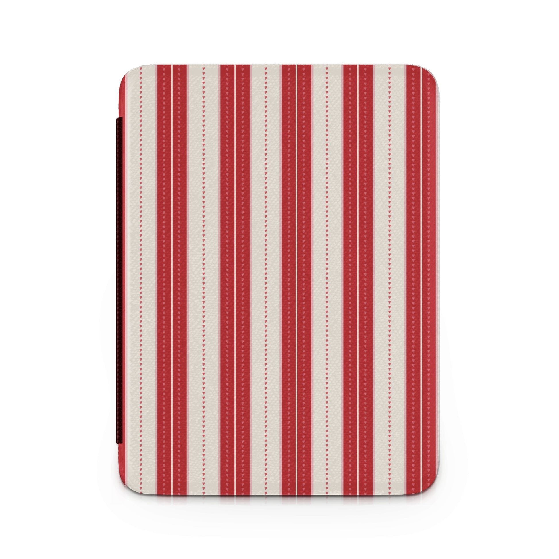 Red and White Vertical Striped Tablet Sleeve Cover