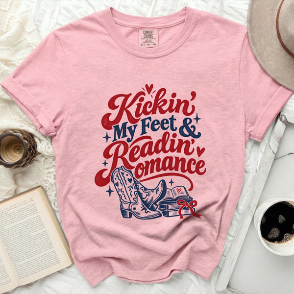 Western Romance Reader Tee in Blossom
