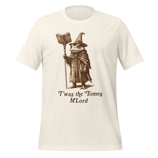 Whimsical Wizard Reading Shirt 'Twas the Tomes M'Lord